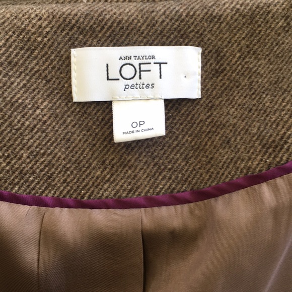 Vintage- Ann Taylor Loft |  Brown Pea Coat - Picture 7 of 8